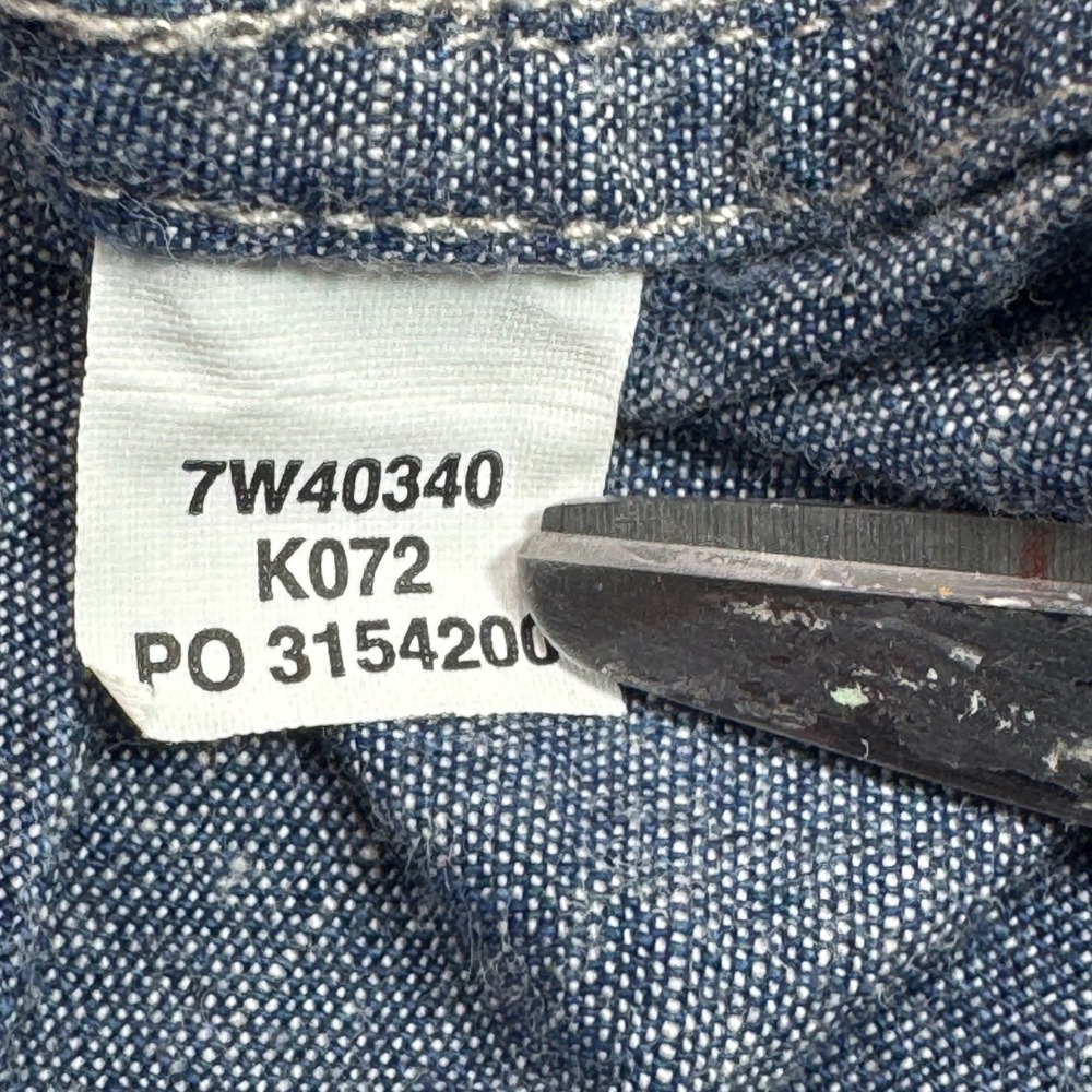 Lucky Brand Womens Denim Mini Skirt Blue Smocked Waist Cotton XL 7W40340 - Picture 7 of 8